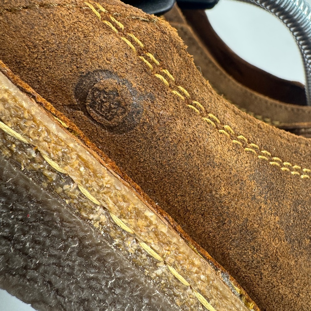 Born Seanna Distressed Suede Leather Slip On Clogs Brown Size 8.5 - Picture 8 of 12